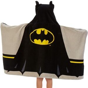 Batman Cotron Terry Hooded Bath Beach Pool Towel Wrap